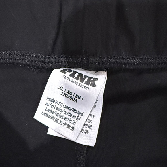 Victoria's Secret PINK Soft Modal Micro Shorts featuring a pink logo. Black XL - Picture 4 of 4